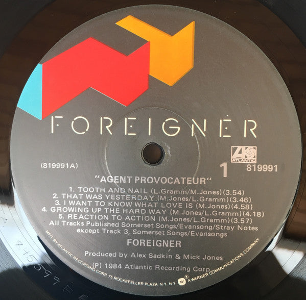 Foreigner : Agent Provocateur (LP, Album)