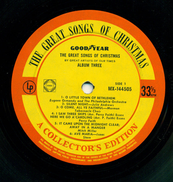 Various : The Great Songs Of Christmas, Album Three (LP, Comp, Ltd)