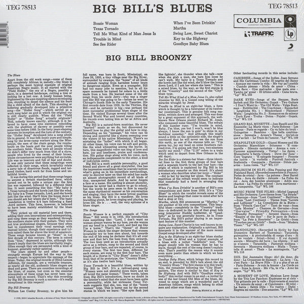 Big Bill Broonzy : Big Bill's Blues (LP, Album, RE)