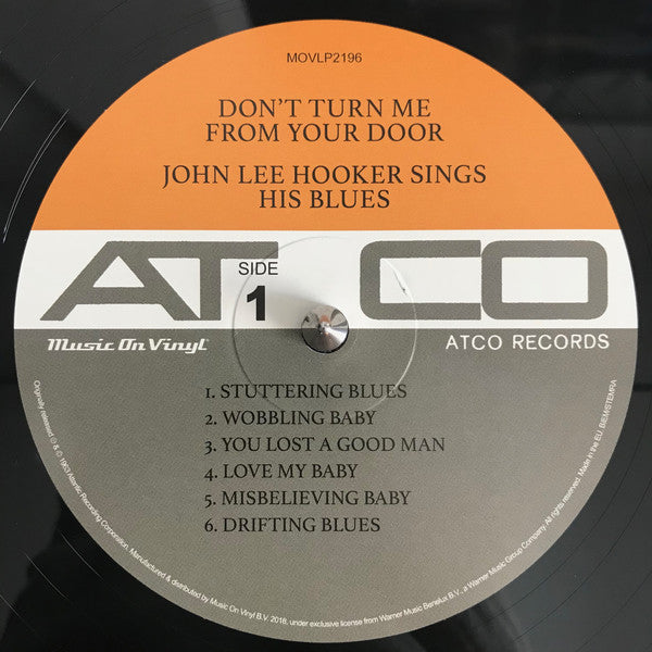 John Lee Hooker : Don't Turn Me From Your Door: John Lee Hooker Sings His Blues (LP, Album, Mono, RE, RM, 180)