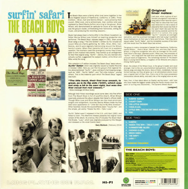 The Beach Boys : Surfin’ Safari (LP, Album, Ltd, RE, Gre)