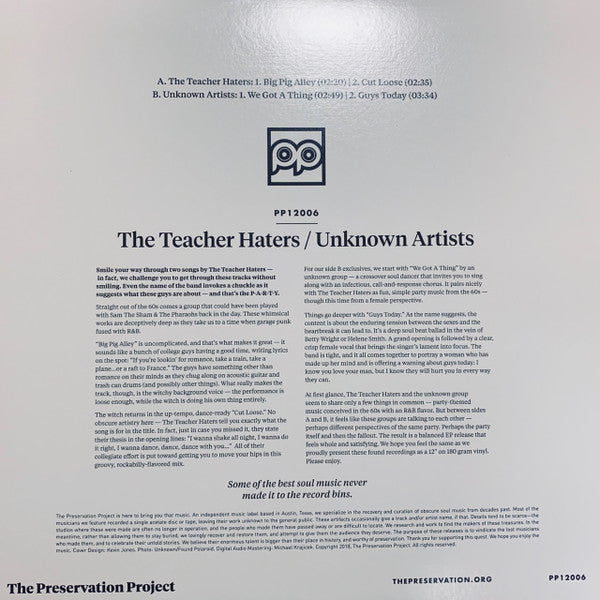 The Teacher Haters / Unknown Artist : Wholesale Ep (12", 180)