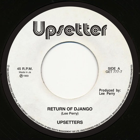 The Upsetters : Return Of Django (7", Single, RE)