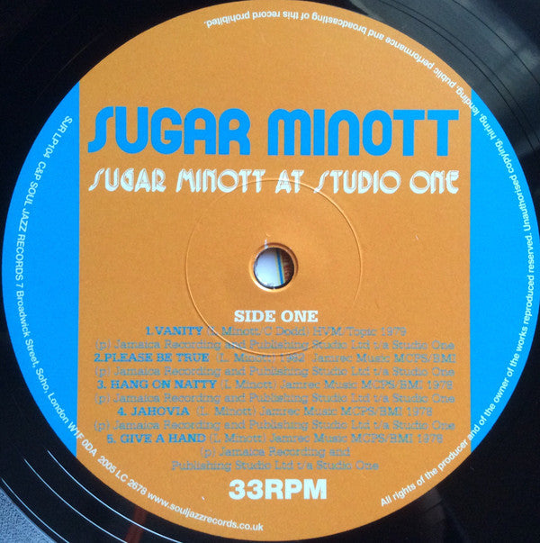 Sugar Minott : Sugar Minott At Studio One (2xLP, Comp, RP)