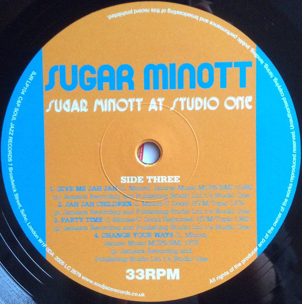 Sugar Minott : Sugar Minott At Studio One (2xLP, Comp, RP)