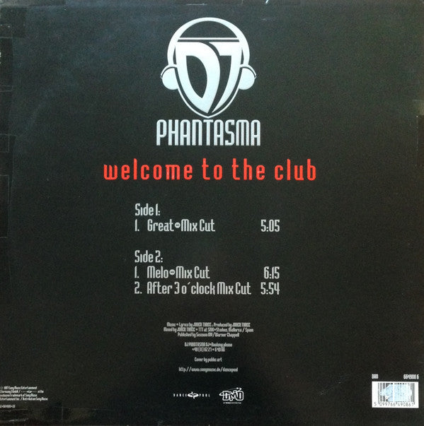 DJ Phantasma : Welcome To The Club (12")
