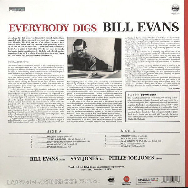 Bill Evans : Everybody Digs Bill Evans (LP, Album, Ltd, RE, Red)