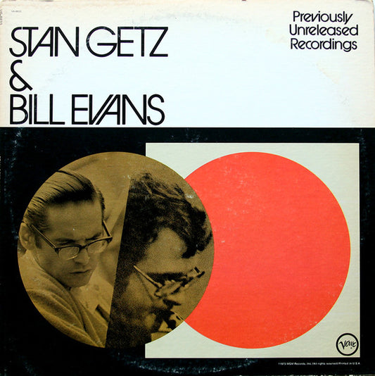 Stan Getz & Bill Evans : Stan Getz & Bill Evans (LP, Album, Mono)