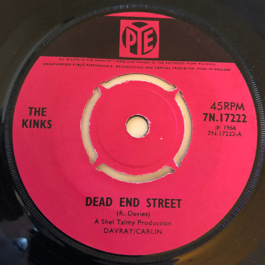 The Kinks : Dead End Street (7", Single, Pus)