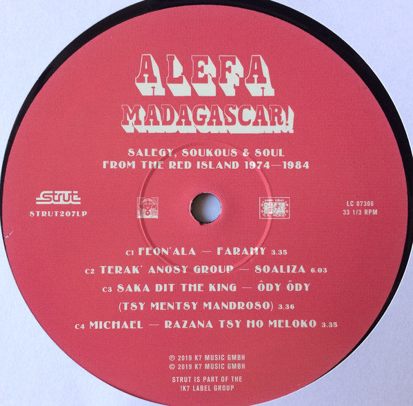 Various : Alefa Madagascar ! Salegy, Soukous & Soul From The Red Island 1974-1984 (2xLP, Comp)