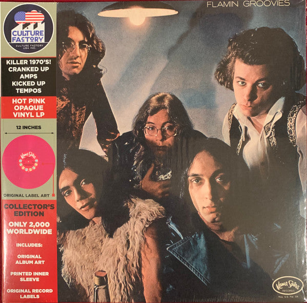 The Flamin' Groovies : Flamingo (LP, Album, RE, Pin)