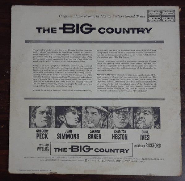 Jerome Moross : The Big Country (Original Music From The Motion Picture Sound Track) (LP, Ele)