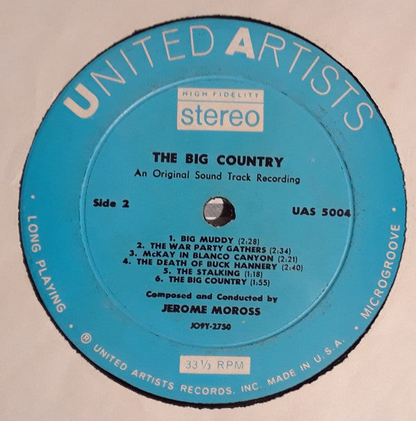 Jerome Moross : The Big Country (Original Music From The Motion Picture Sound Track) (LP, Ele)