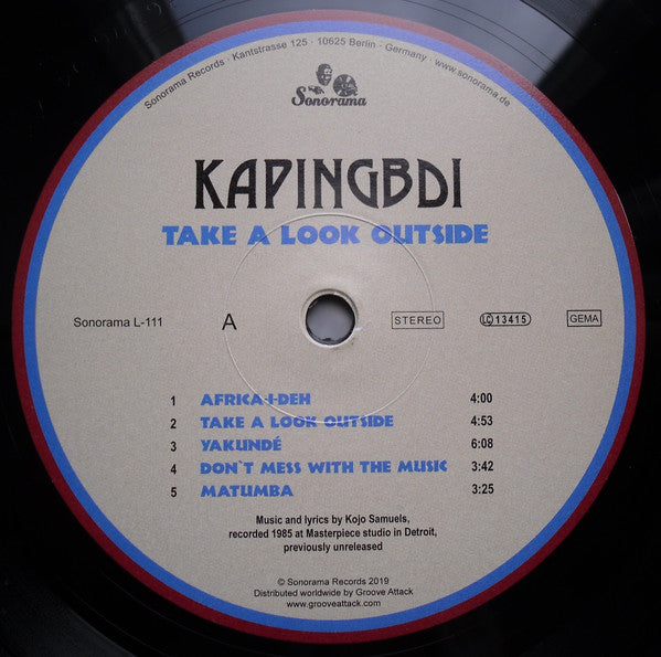 Kapingbdi : Take A Look Outside (LP, Album, RM)