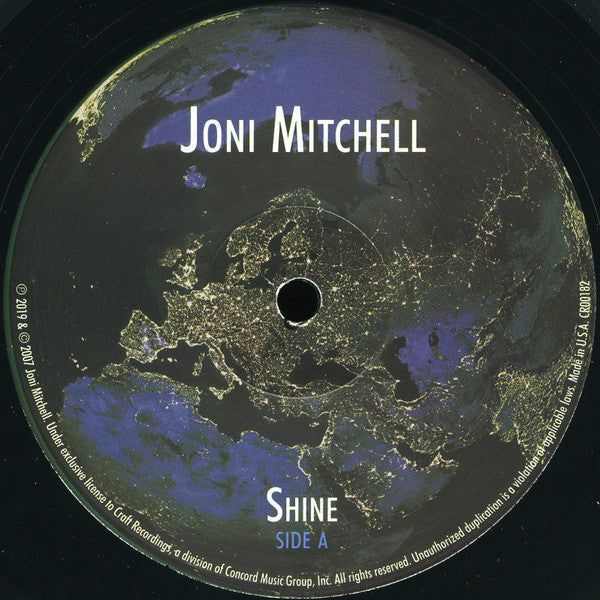 Joni Mitchell : Shine (LP, Album, RE, 180)