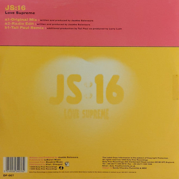 JS16 : Love Supreme (12")