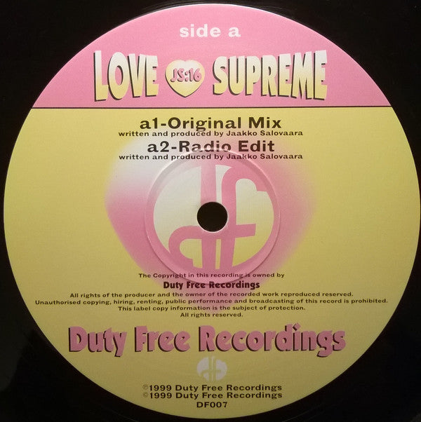 JS16 : Love Supreme (12")