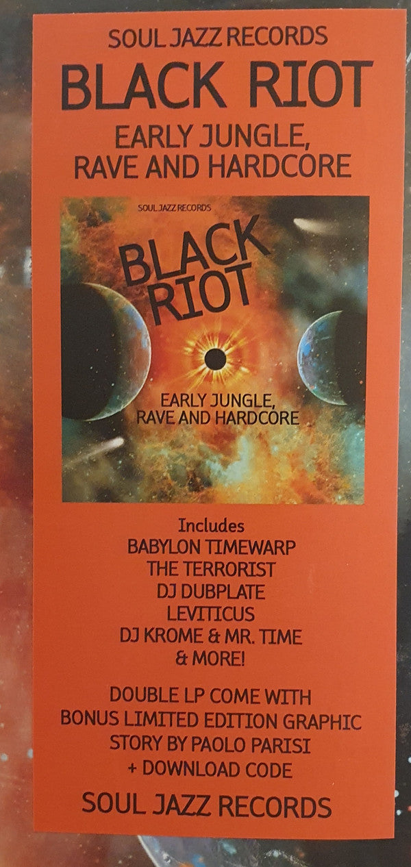 Various : Black Riot (Early Jungle, Rave And Hardcore) (2xLP, Comp)