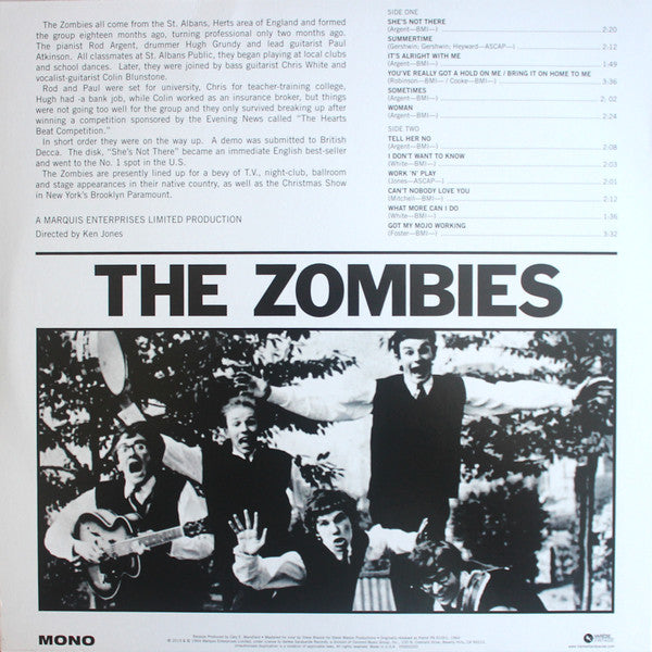 The Zombies : The Zombies (LP, Album, Mono, RE)