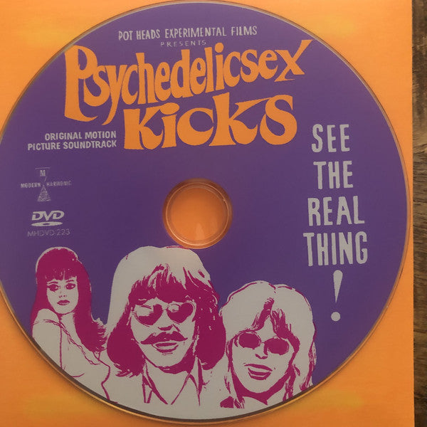 Jim Mulins, Mark Ewdy : Psychedelic Sex Kicks (Original Motion Picture Soundtrack) (LP, Mono, Whi + DVD)