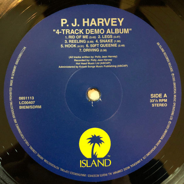 PJ Harvey : 4-Track Demos (LP, Album, RE, 180)