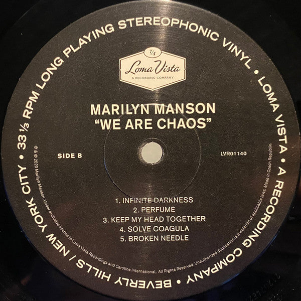 Marilyn Manson : We Are Chaos (LP, Album)