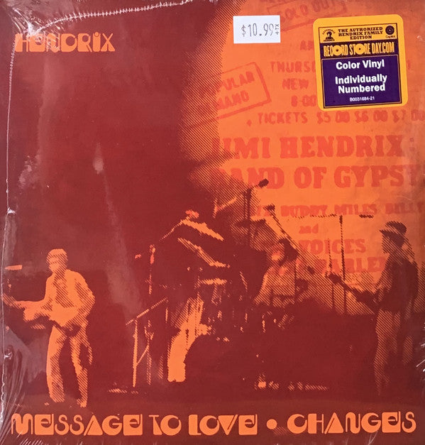 Jimi Hendrix : Message To Love / Changes (7", RSD, Single, Num, Ora)