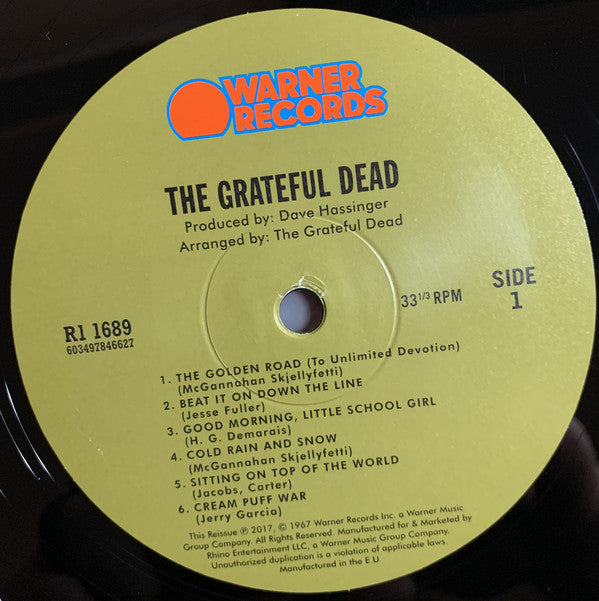 The Grateful Dead : The Grateful Dead (LP, Album, RE, RM, 50t)