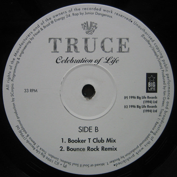 Truce : Celebration Of Life (12")