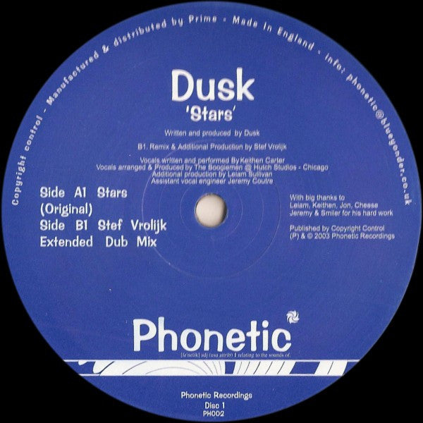 Dusk (3) : Stars (Disc 1) (12")