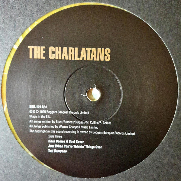 The Charlatans : The Charlatans (2xLP, Album, RE, RM, Yel)