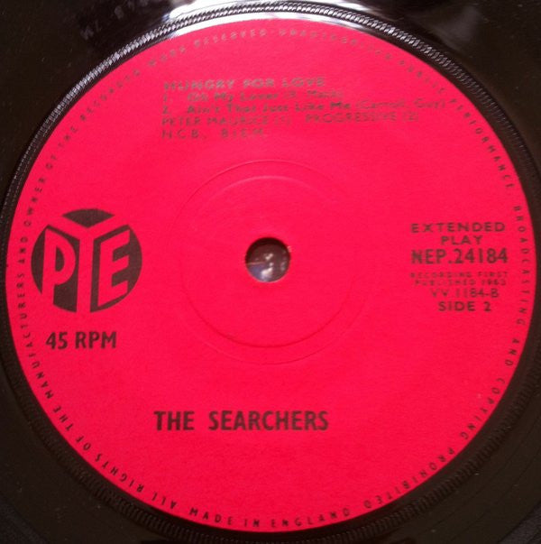 The Searchers : Hungry For Love (7", EP)