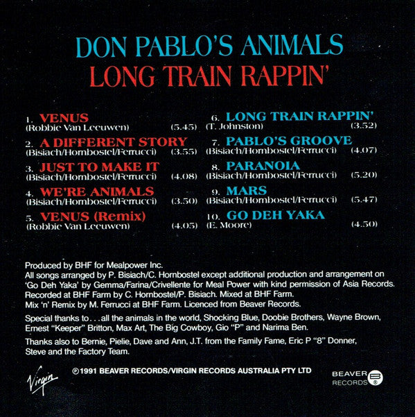Don Pablo's Animals : Long Train Rappin' (LP, Album)