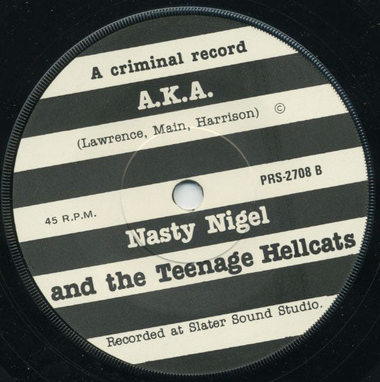 Nasty Nigel And The Teenage Hellcats : Jonestown Suicide (7", Single)