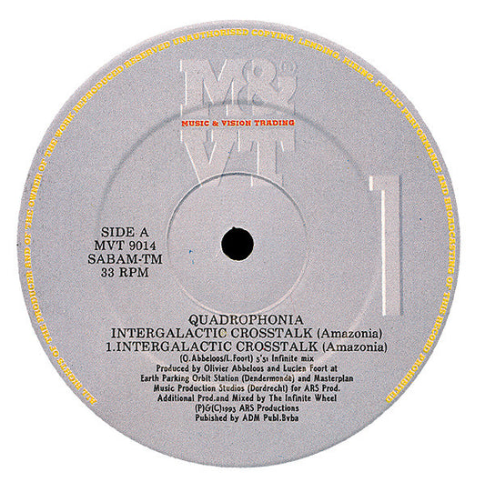 Quadrophonia : Intergalactic Crosstalk (Amazonia) (12", Ltd)