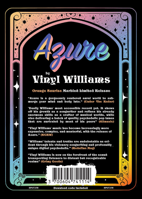 Vinyl Williams : Azure (LP, Album, Ltd, RE, Ora)
