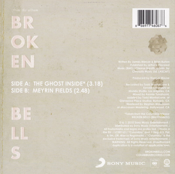 Broken Bells (2) : The Ghost Inside (7", Single)