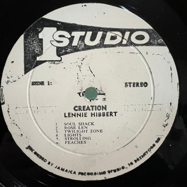 Lennie Hibbert : Creation (LP, Album)