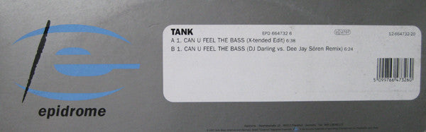 Tank : Can U Feel The Bass (12")