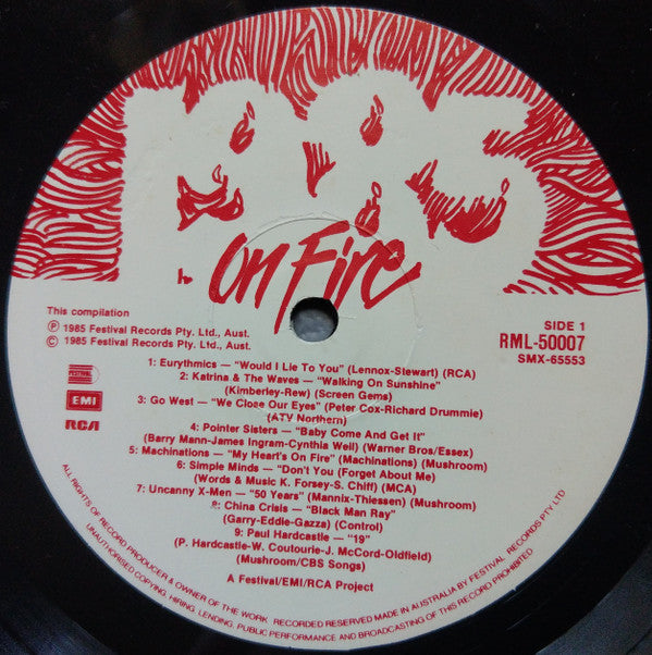 Various : 1985 On Fire (LP, Comp)