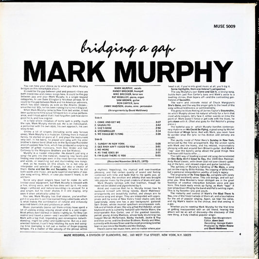 Mark Murphy : Bridging A Gap (LP, Album)