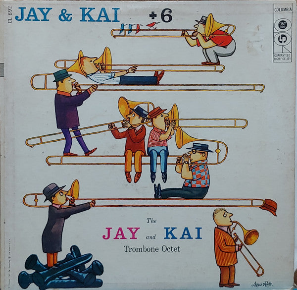 J.J. Johnson & Kai Winding : Jay & Kai + 6: The Jay And Kai Trombone Octet (LP, Album, Mono)