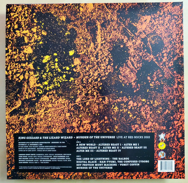 King Gizzard And The Lizard Wizard : Murder Of The Universe (Live At Red Rocks 2022) (LP, Comp, Cle)