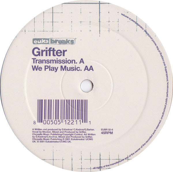 Grifter : Transmission / We Play Music (12")