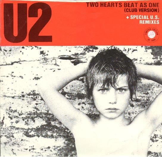 U2 : Two Hearts Beat As One (Club Version) (12", Ltd, Num)