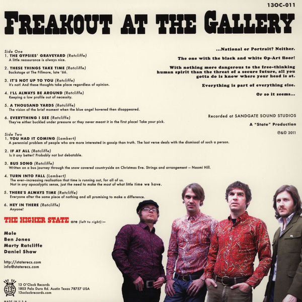 The Higher State : Freakout At The Gallery (LP, Album)