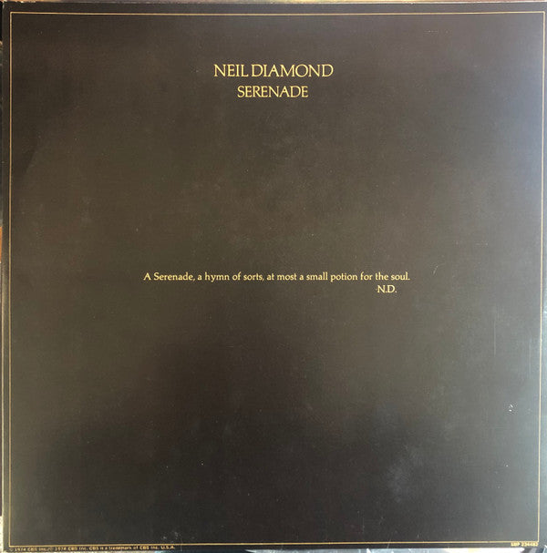 Neil Diamond : Serenade (LP, Album)