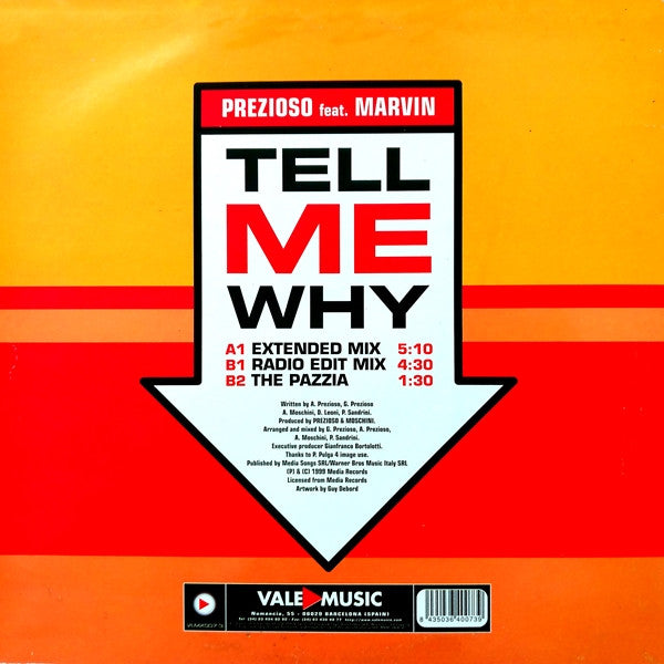 Prezioso Feat. Marvin : Tell Me Why (12")