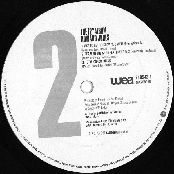 Howard Jones : The 12" Album (LP, MiniAlbum)