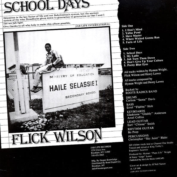 Flick Wilson : School Days (LP, Album, RE)